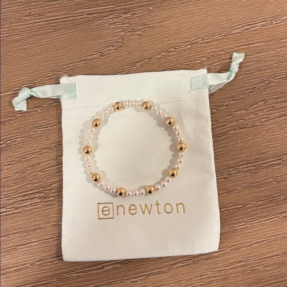 Enewton purpose pearl 4mm gold bracelet